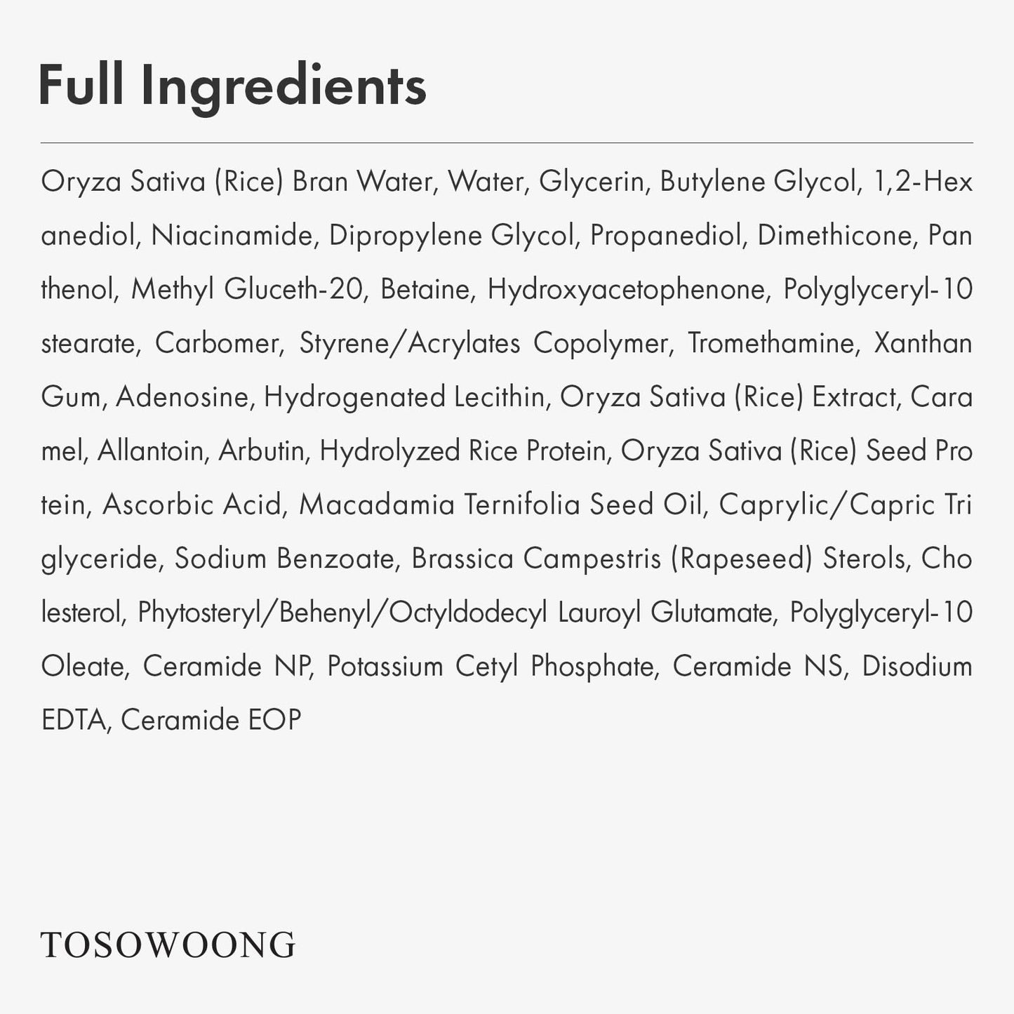 TOSOWOONG Rice Glow Milky Toner with 784,000ppm Korean Rice Water, Niacinamide, Ceramides, Panthenol, Glow, Glass Skin, Hydrating, Purifying, Fragrance-Free, Korean Skin Care, 250ml, 8.45 fl.oz.