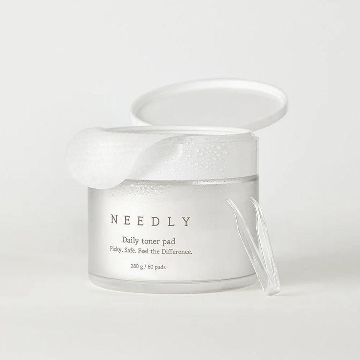 NEEDLY | Cicachid Chilling Toner Pad | Cooling & Soothing pad | Vegan Certified Cotton pad |
